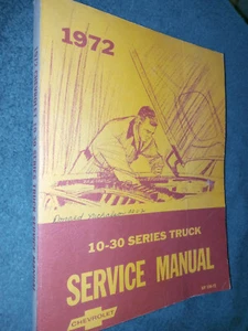 Camión Chevrolet 1972 manual de tienda/libro original para camioneta blazer suburbano C/k - Imagen 1 de 4