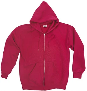 Sudadera con capucha roja con cremallera completa rara de colección con licencia olímpica hecha en Estados Unidos para hombre grande - Imagen 1 de 3