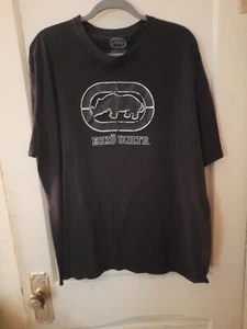 Ecko Unltd Shirt Mens 2XL Black Rhino Logo Streetwear Hip Hop Grunge Y2k Vintage - Picture 1 of 4