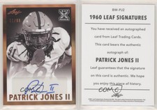 2021 Leaf Memories 1960 Base Bronze Spectrum /99 Patrick Jones II Rookie Auto RC