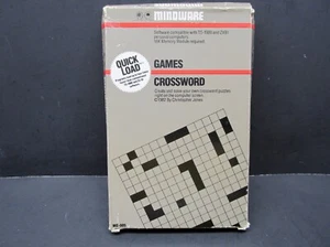 Crossword, Timex Sinclair & Sinclair ZX-81, Mindware 1983, CIB, Never Used - Picture 1 of 12
