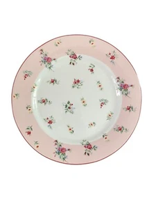 Laura Ashley Petite Fleur Floral Pink White Porcelain Plate 8" Salad Replacement - Picture 1 of 2