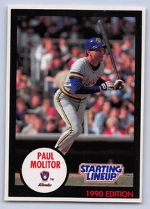 1990  PAUL MOLITOR - Kenner Starting Lineup Card - MILWAUKEE BREWERS (WHITE) - Bild 1 von 2
