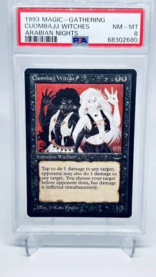 1993 Magic: The Gathering - Arabian Nights Cuombajj Witches PSA 8 NM-MINT - Image 1 of 2