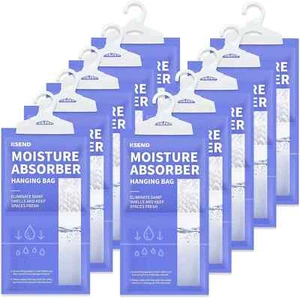 10 PACK Damp Remover Moisture Absorber Dehumidifier Hanging Closet Bags FREESHIP - Picture 1 of 2