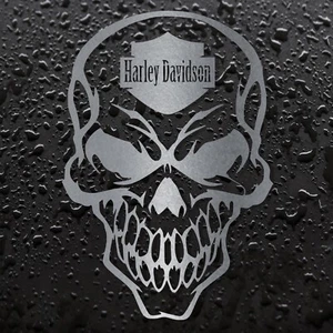 Pegatina Vinilo SKULL HARLEY DAVIDSON DARK - Imagen 1 de 6