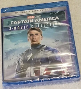Captain America 3-Movie Collection Marvel Blu-ray 3 Pack Digital brand new - Picture 1 of 2