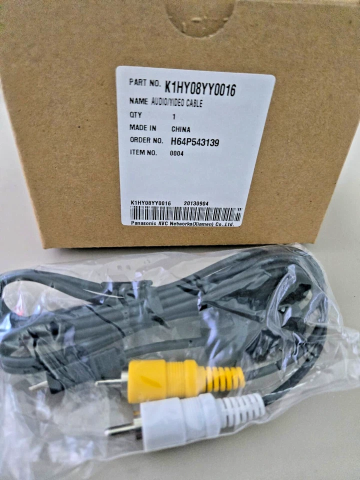 🔥 ORIGINAL NEW! Panasonic K1HY08YY0016 for DMG-G3 DMC-FS16 AUDIO VIDEO CABLE - Image 1 of 1