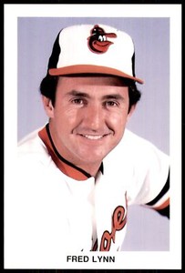1985 Postcard Team Issue Fred Lynn Baltimore Orioles #NNO
