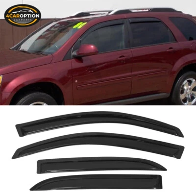 Fits 05-09 Chevy Equinox Window Visors Rain Sun Guard Vent Foto 1 de 4