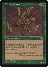 Magic MTG Tradingcard Tempest 1997 Bayou Dragonfly