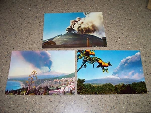 1960s MOUNT ETNA VOLCANO, ITALY VTG PHOTO POSTCARD LOT - Imagen 1 de 1