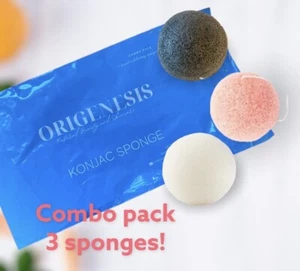 100% Natural Konjac Facial Exfoliating Sponge - Original - 3 in a Pack! - Picture 1 of 5