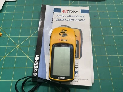 Garmin eTrex 12 Channel GPS Yellow Handheld Personal Navigator Tested Working #4 - Image 1 of 4