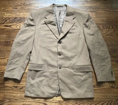 Blazer Canali Para Hombre Talla 44R Marrón Loro Piana Lana Cachemira Hecho en Italia Foto 1 de 4