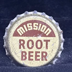 Vintage Mission Root Beer Bottle Cap Soda Cork Back #612 - Picture 1 of 14