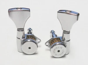 Hipshot Guitar Tuners (3+3) Grip-Lock Open Upgrade Kit Chrome - OPEN BOX - Picture 1 of 4
