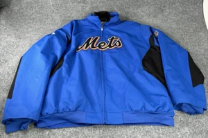 New York Mets Jacket Mens Extra Large Blue Majestic MLB Baseball Therma Base - Picture 1 of 14