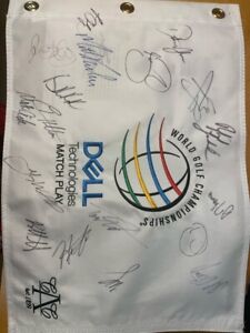 2016 Dell Match Play Signed Flag. 19 Total Signatures. Notable Golfers Are…