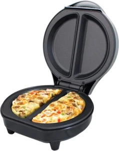 EK2716 Dual Omelette Maker, Easy Clean Double Non-Stick Plates, 2-3 Minute Prehe - Picture 1 of 9