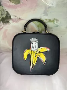 Auténtico bolso bandolera Coach x Jean Michel Basquiat cuadrado plátano bolso de mano de regalo para mujer - Imagen 1 de 12