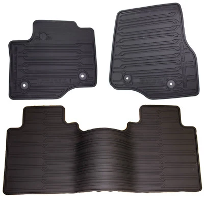 OEM NEW 17-20 Ford Super Duty All-Weather Style Rubber Mat Set Fits VINYL Floors - Image 1 of 4