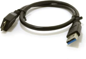 USB DATA TRANSFER CABLE CORD FOR BUFFALO MINISTATION PLUS 2TB HD-PNT2.0U3GB - Picture 1 of 2
