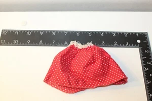 Vintage Top fits 8-10" toddler dolls Vogue Ginny Ginger Red White Polkadot Top - Picture 1 of 7