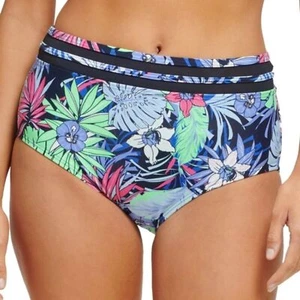 Tommy Hilfiger Damen Bikinihose geblümt High-Waist Größe S - Bild 1 von 7