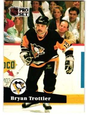 1991-92 Pro Set #192 Bryan Trottier Pittsburgh Penguins - Image 1 of 2