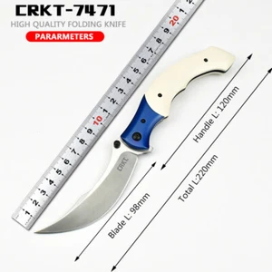 New CRKT7471 outdoor folding knife field folding knife camping knife - Picture 1 of 15