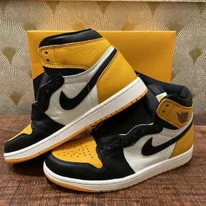 Size  8- Jordan 1 Retro High OG Yellow Toe Taxi 555088-711 New With Box - Picture 1 of 12