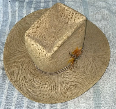 Dobbs West “SPURIDGE” Caballo Vaquero Sombrero Paja Diligencia Occidental Medidas Talla 7 Foto 1 de 4