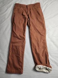 Kuhl Kontour Flannel Lined Canvas Pants Womens Size 10 Brown Outdoors 6438 EUC - Picture 1 of 9