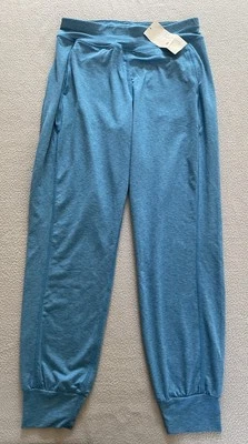 SWEATY BETTY YOGA PANTS GARY SZ 8 XS SHORT 27” LEG HORIZON BLUE WOMENS TROUSERS - Image 1 of 4