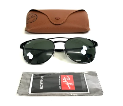 Gafas de sol Ray-Ban RB3429-M 002/40 marco negro sello con lentes de vidrio plateado Foto 1 de 4