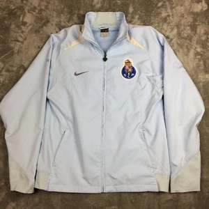 FC Porto Nike Jacket Mens Medium Windbreaker Full Zip Blue 2004 2005 - Picture 1 of 20