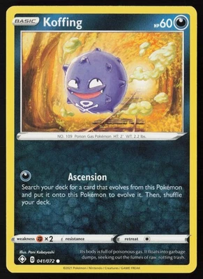 Pokemon Koffing 041/072 Shining Fates Non-Holo (LP - HP) - Image 1 of 2