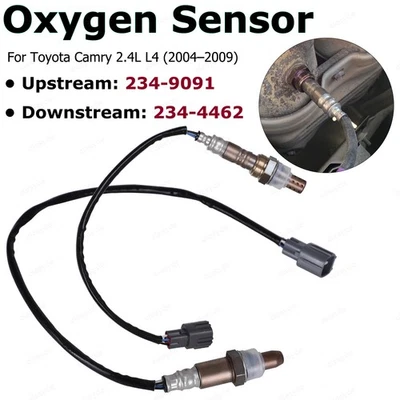 2PCS Up+Downstream Oxygen Sensor for 2004-2009 Toyota Camry 2006-08 RAV4 2.4L L4 — 第 1/4 张图片