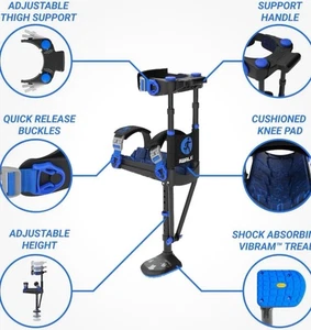 iWALK3.0 Hands Free Crutch Blue and black color Complete In Box Excellent Cond. - Picture 1 of 10