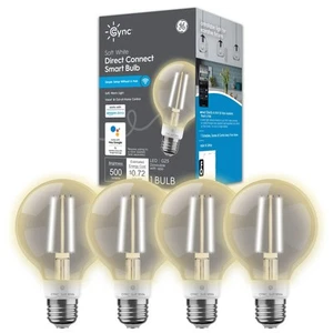 GE Smart LED Light Bulbs, G25 Globe Bulb, WiFi Light, Soft White, 60W Equival... - Picture 1 of 9