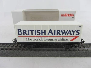 Vagón contenedor Märklin base 4481 BRITISH AIRWAYS nuevo y con embalaje - Imagen 1 de 1