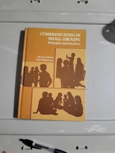 Communicating in Small Groups Principles and Practices Relating 1982 hc book - Picture 1 of 6