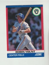 1991 Score Super Star #38 Robin Yount card, Milwaukee Brewers HOF