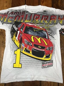 Jamie McMurray #1 NASCAR LARGE Shirt ALL OVER PRINT AOP Graphic Racing Tee NWT - Picture 1 of 12