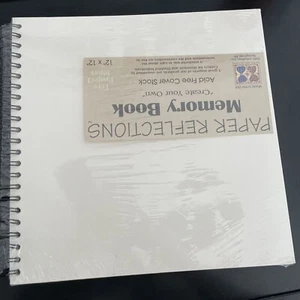 "Reflejos de papel nuevos 12x12"" blanco crea el tuyo propio". Libro de recuerdos encuadernado en espiral - Imagen 1 de 7