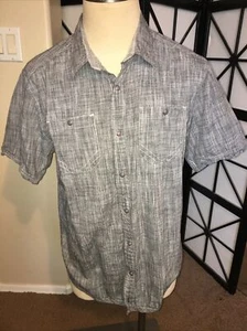 Alexander Julian Colours Men’s Short Sleeve Shirt XL Grayish-Snap Closure - Picture 1 of 3