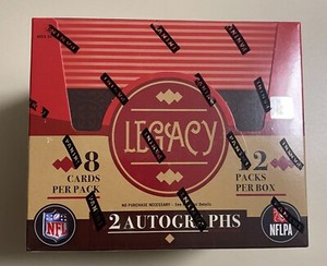 2023 Panini Legacy Football Factory Sealed Hobby Box Two Autos