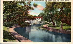 Lot 4 verschiedene San Antonio Texas Postkarten TX Alamo River Theater Palast etc. - Bild 1 von 8