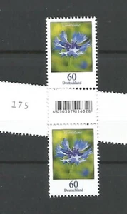 KORNBLUME -KLEINE Nr- Blumen Bund MiNr 3468R/200 Typ 2a - Paar EAN ZwSteg & DPEL - Picture 1 of 3